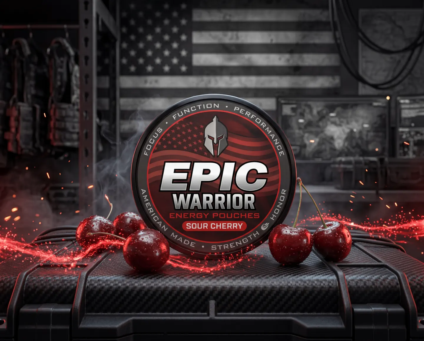 EPIC Warrior Sour Cherry pouch tin